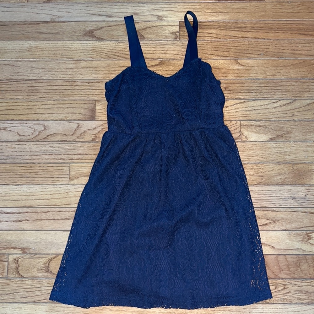 Navy blue lace dress